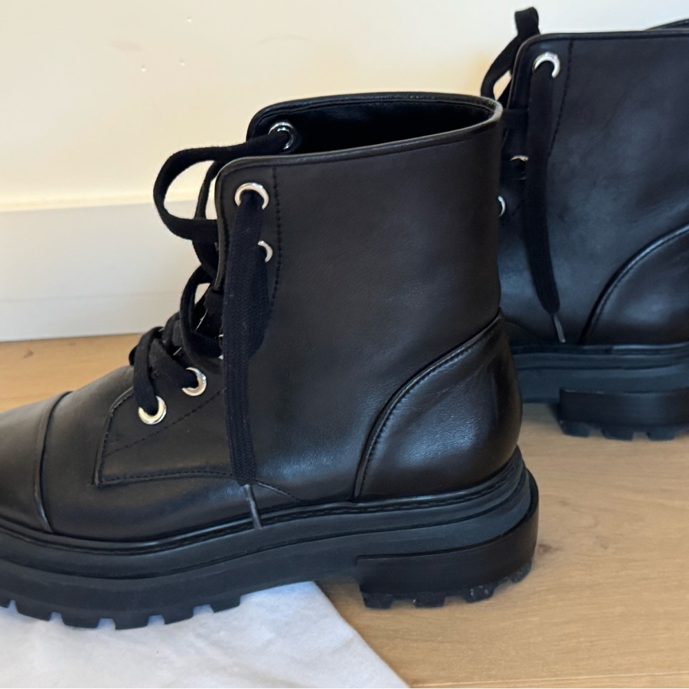 SCHUTZ black Women's Combat Boots - Picture 3 of 5